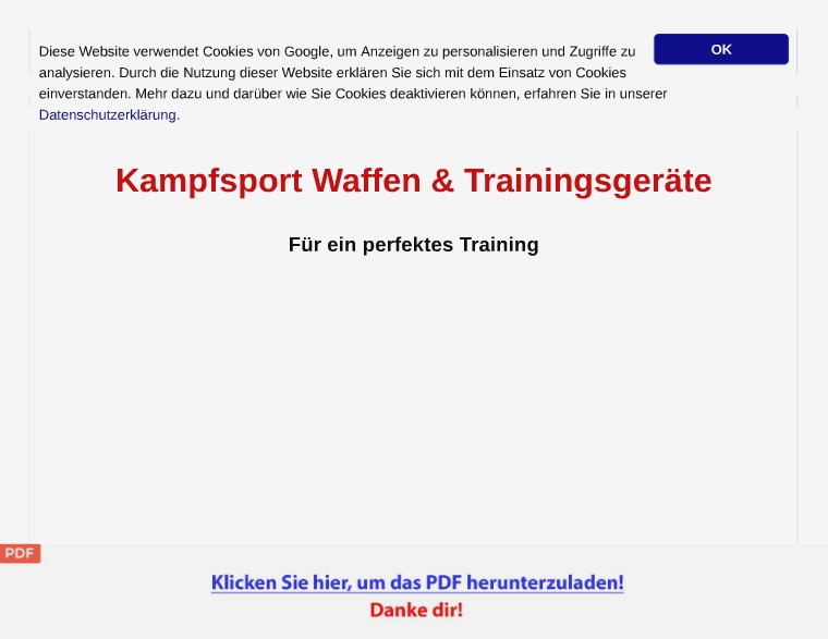 Kampfsport Waffen & Trainingsgeräte Technik Patentschriften [PDF]