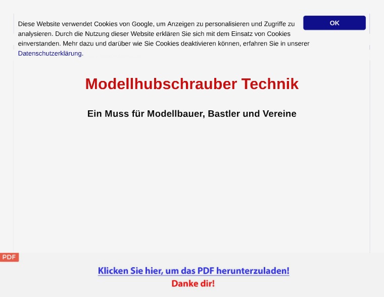 Modellhubschrauber Technik Patentschriften [PDF]