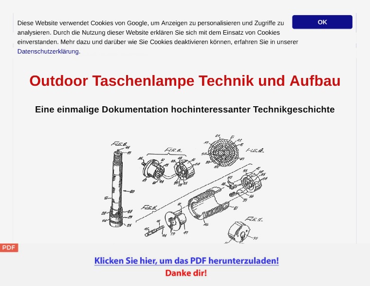 Outdoor Taschenlampe Technik Patentschriften [PDF]