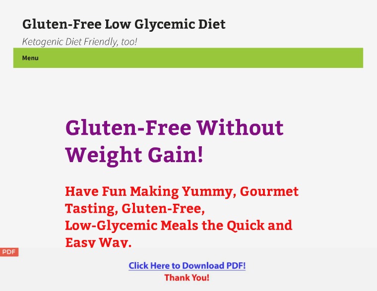 Fun With Gluten Free, Low Glycemic Food Cookbook [PDF]