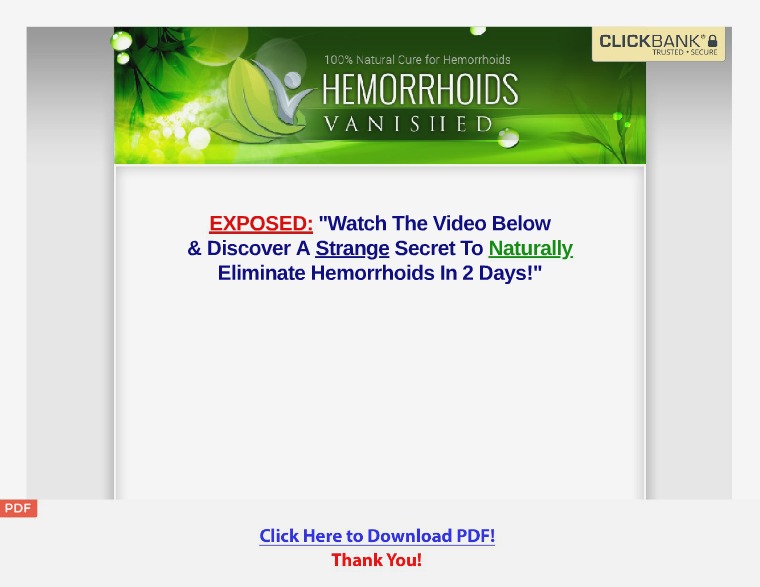 Hemorrhoids Vanished System [PDF] Hemorrhoids Vanished System
