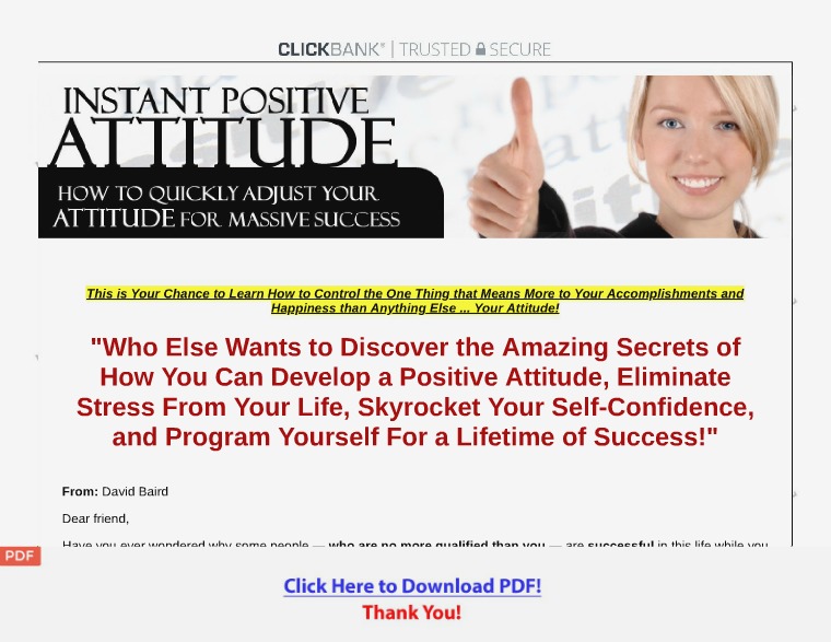 Instant Positive Attitude [PDF] Instant Positive Attitude