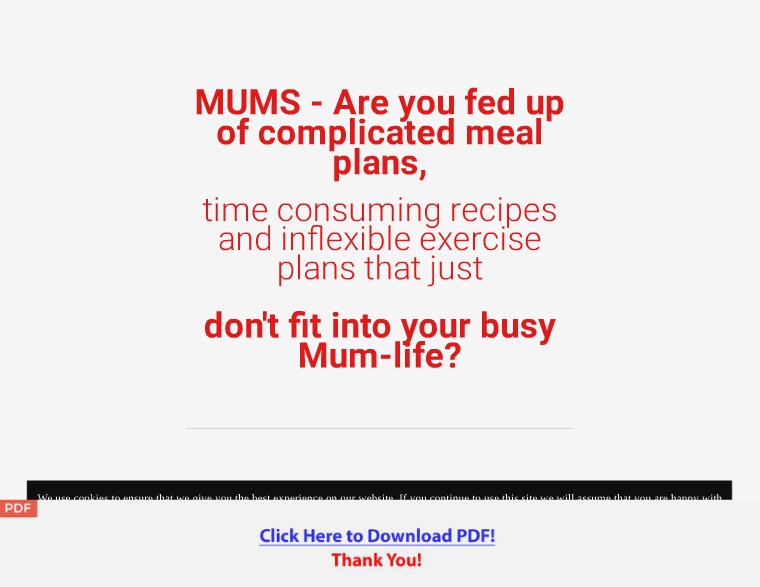 The Complete Diet and Lifestyle Plan Exclusively for Mums [PDF]