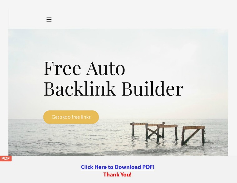 Auto Backlink Builder Generator [PDF] Auto Backlink Builder Generator