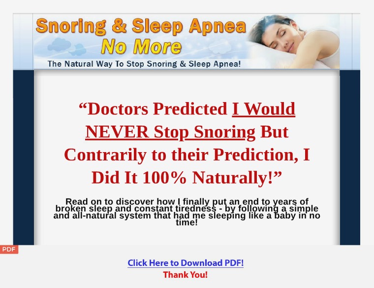 Snoring & Sleep Apnea No More [PDF] Snoring & Sleep Apnea No More Joomag Newsstand