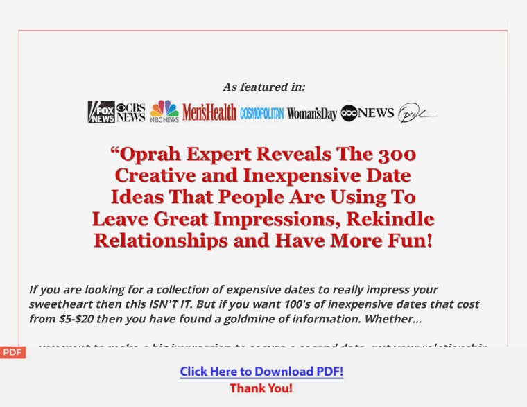 Creative Date Ideas for Singles and Couples [PDF] Creative Date Ideas for Singles and Couples