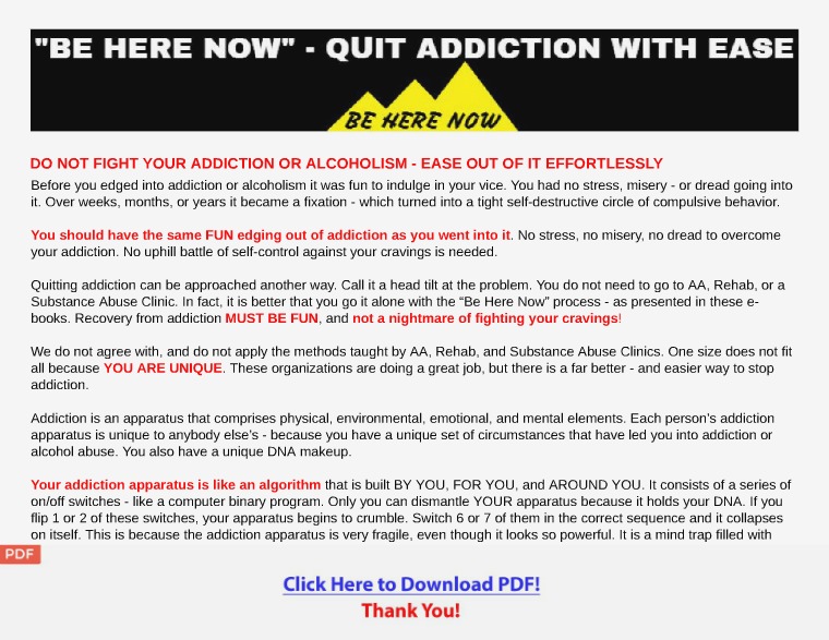 Escape Addiction Using Gratitude [PDF]