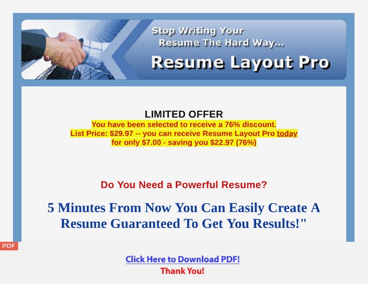 Resume Layout Pro [PDF]