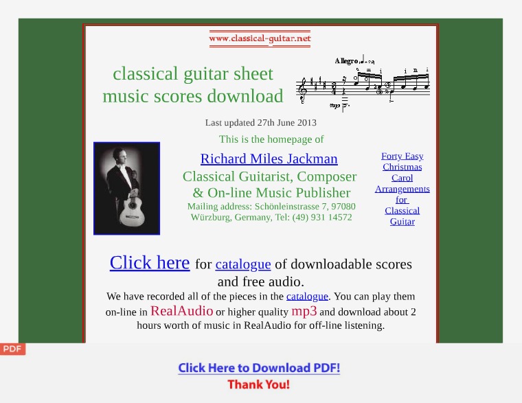 Classical guitar sheet music [PDF]