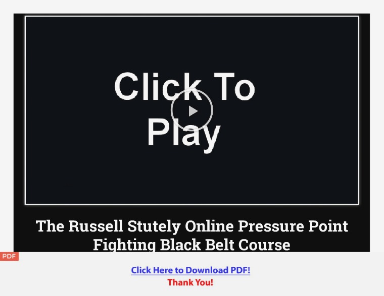 Pressure Point Black Belt Course [PDF]