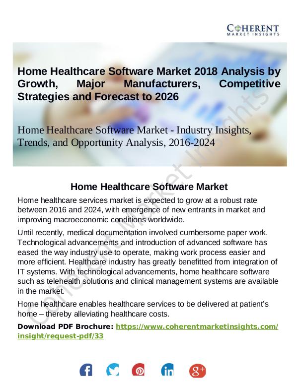 Stairlifts Market: Foresees Skyrocketing Growth in the Coming Years Home Healthcare Software Market