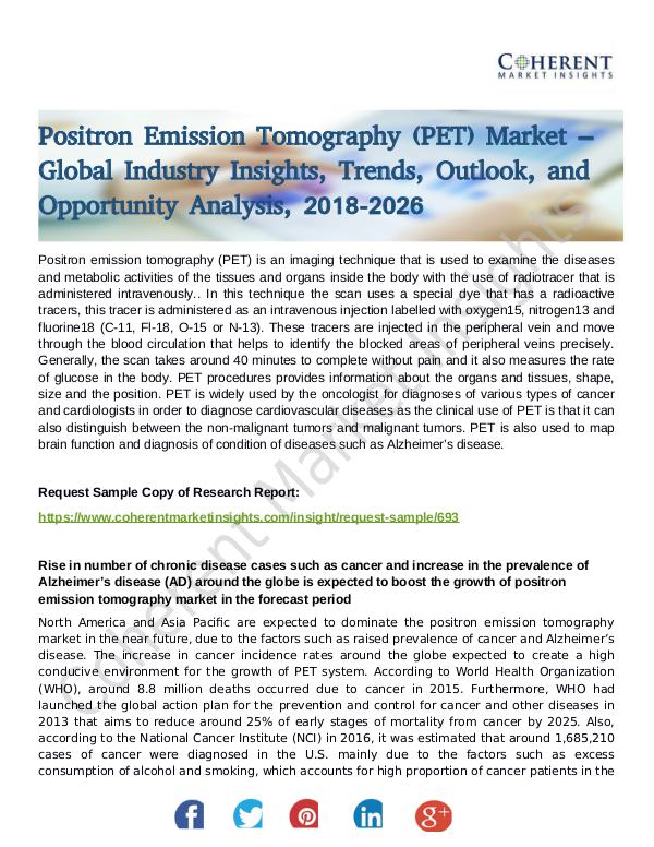 Stairlifts Market: Foresees Skyrocketing Growth in the Coming Years positron Emission Tomography (PET) Market