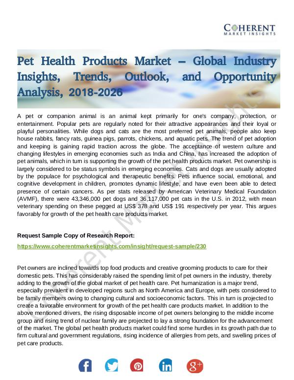 Stairlifts Market: Foresees Skyrocketing Growth in the Coming Years pet Health Products Market