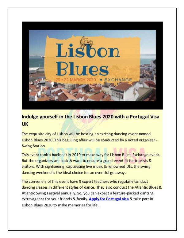 Lisbon Blues 2020 – A swing dancing weekend with Music & sightseeing Indulge yourself in the Lisbon Blues 2020 with a P