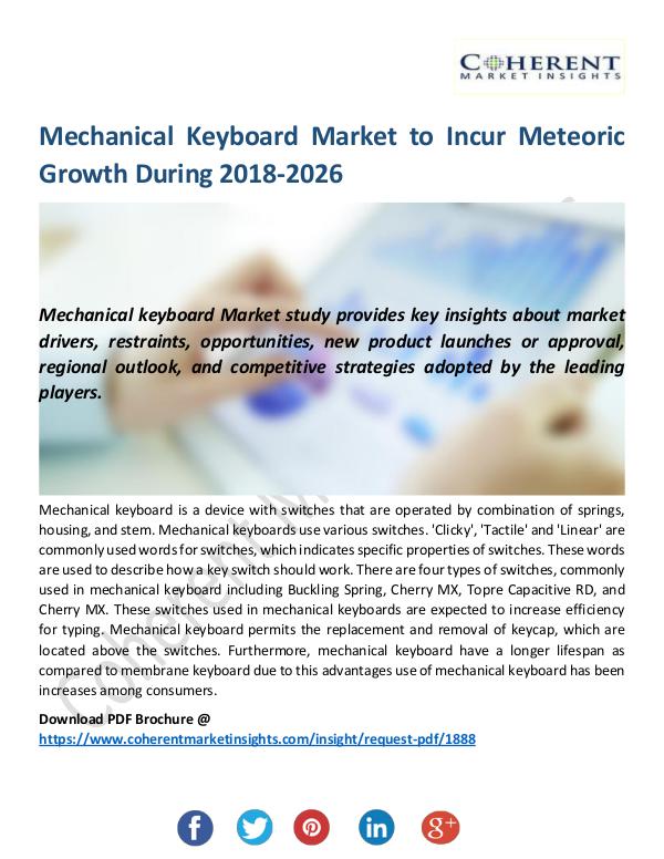 Christy Publications Mechanical Keyboard Market