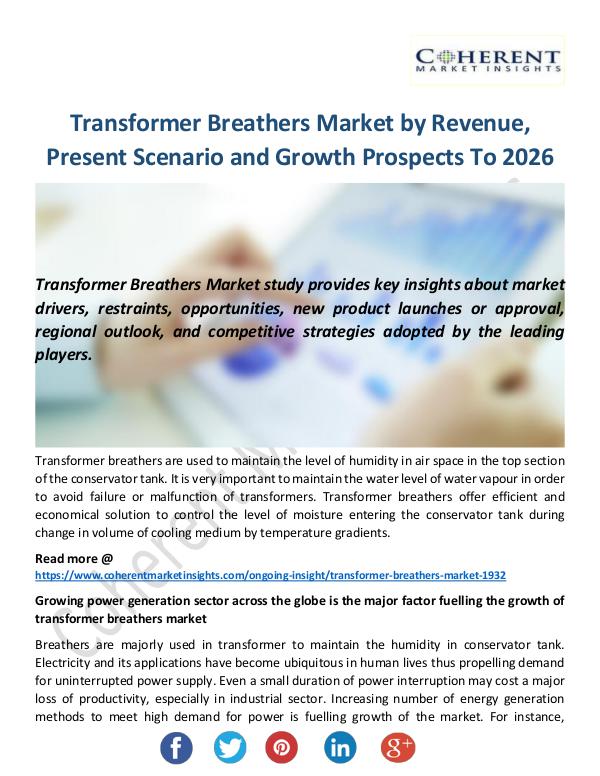 Christy Publications Transformer Breathers Market
