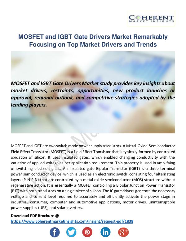 Christy Publications MOSFET and IGBT Gate Drivers Market