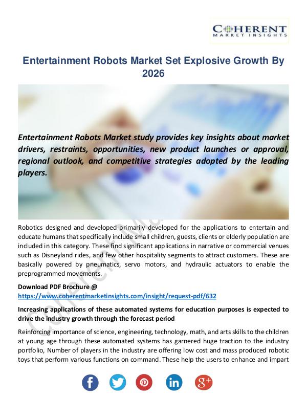 Christy Publications Entertainment Robots Market