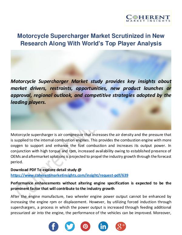 Christy Publications Motorcycle Supercharger Market