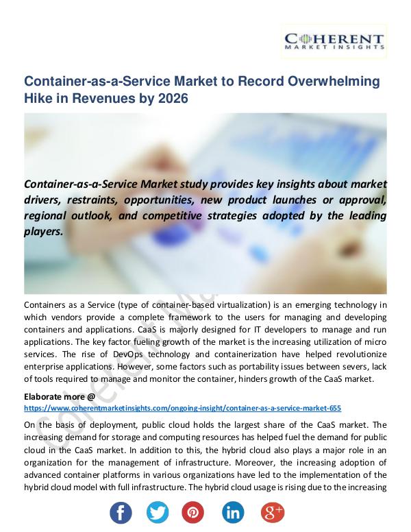 Christy Publications Container-as-a-Service Market
