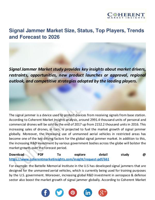 Christy Publications Signal Jammer Market