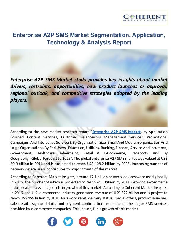 Christy Publications Enterprise A2P SMS Market