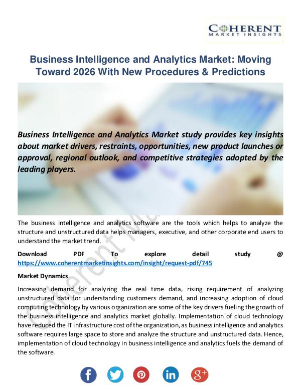 Business Intelligence and Analytics Market