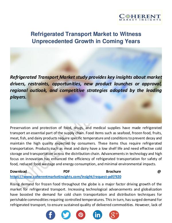 Christy Publications Refrigerated Transport Market