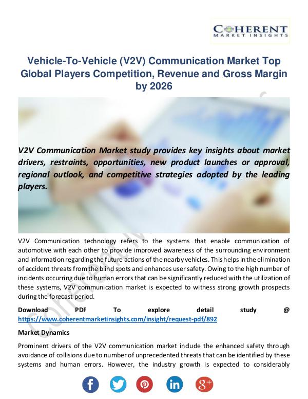 Christy Publications Vehicle-To-Vehicle (V2V) Communication Market