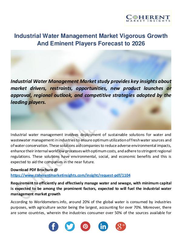 Christy Publications Industrial Water Management Market
