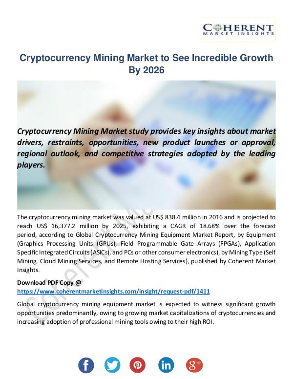 Christy Publications Cryptocurrency Mining Market