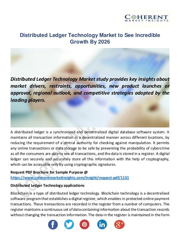 Christy Publications Distributed Ledger Technology Market
