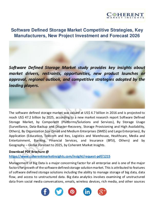 Christy Publications Software Defined Storage Market