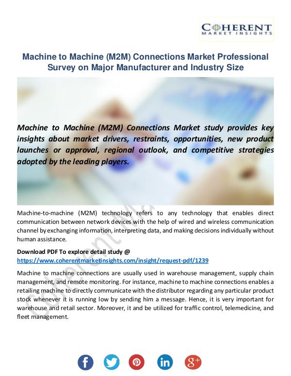 Christy Publications Machine to Machine (M2M) Connections Market