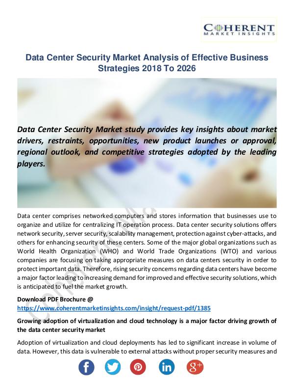 Christy Publications Data Center Security Market
