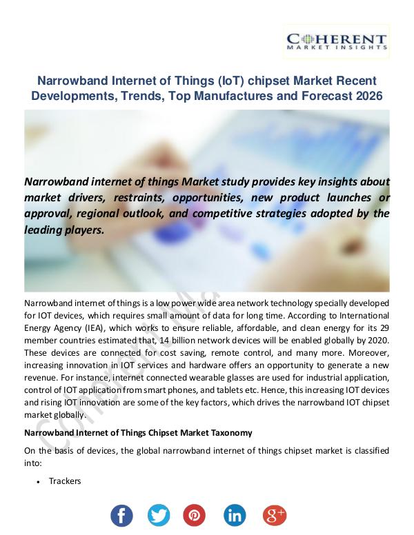 Christy Publications Narrowband Internet of Things (IoT) chipset Market