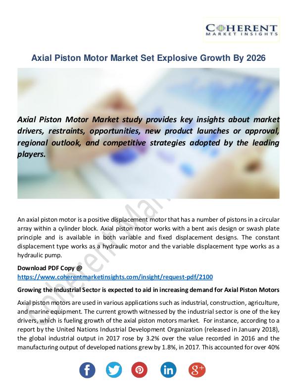 Christy Publications Axial Piston Motor Market