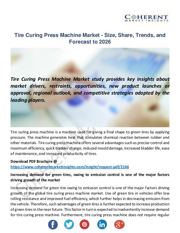 Christy Publications Tire Curing Press Machine Market