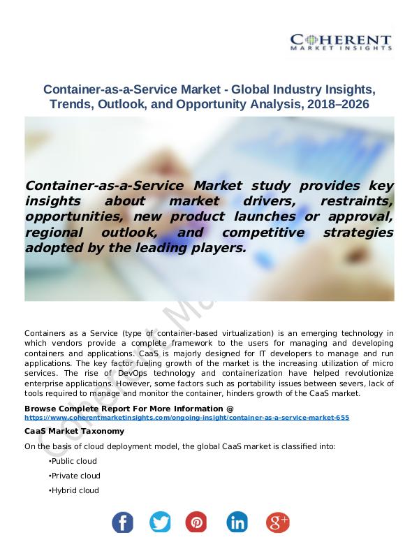 Christy Publications Container-as-a-Service Market