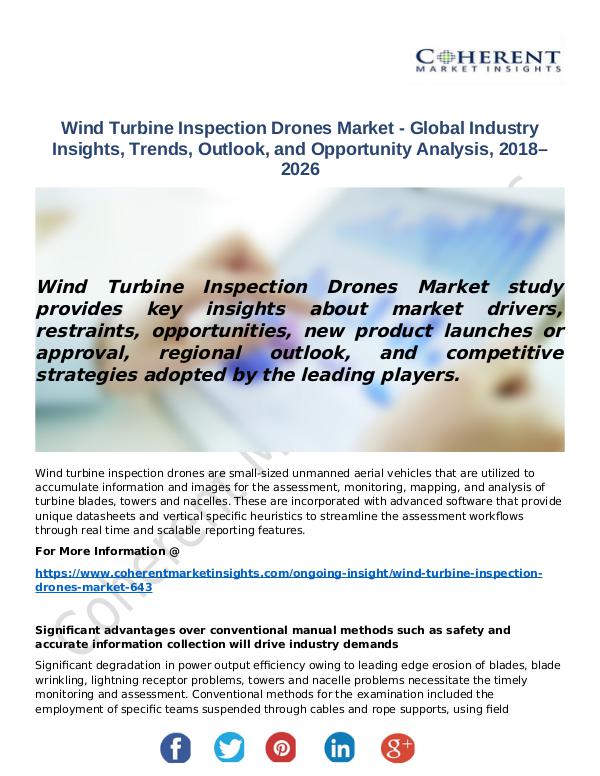 Christy Publications Wind Turbine Inspection Drones Market