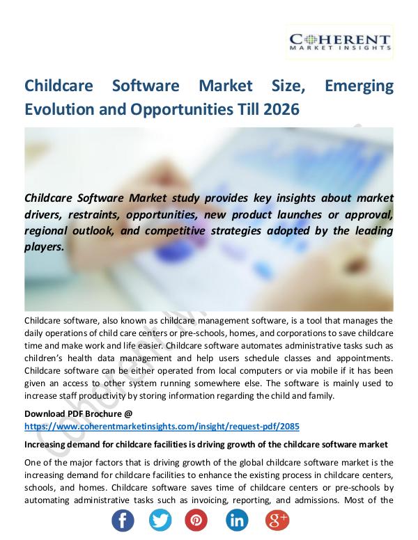 Christy Publications Childcare Software Market