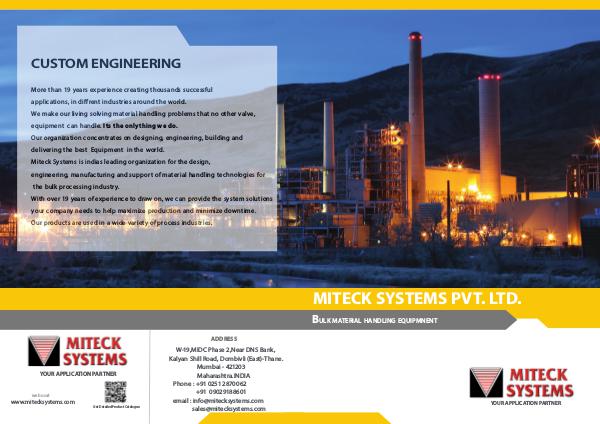 Miteck systems  Product catalogue