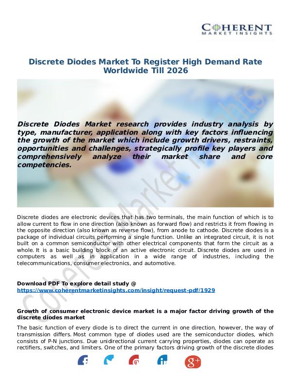 Techno World Discrete-Diodes-Market