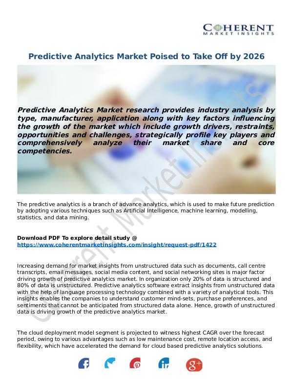 Techno World Predictive-Analytics-Market