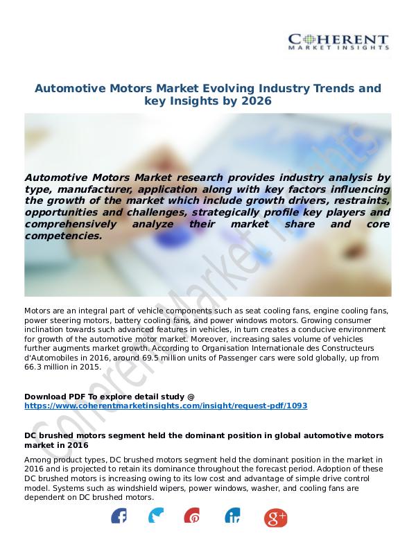 Techno World Automotive-Motors-Market