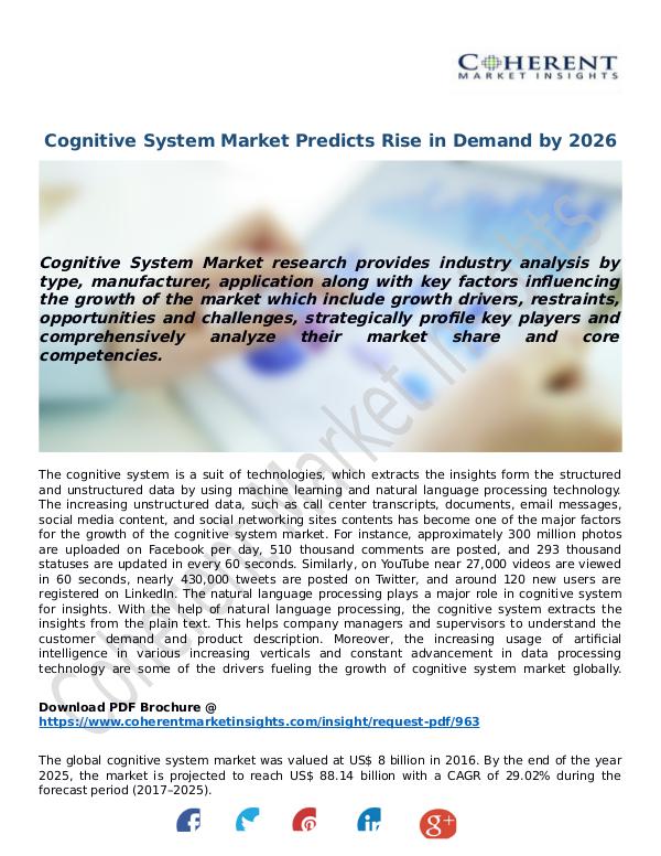 Techno World Cognitive-System-Market