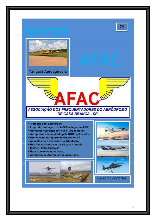 Edição 74 do Jornal Digital da AFAC Aviação Edição 74