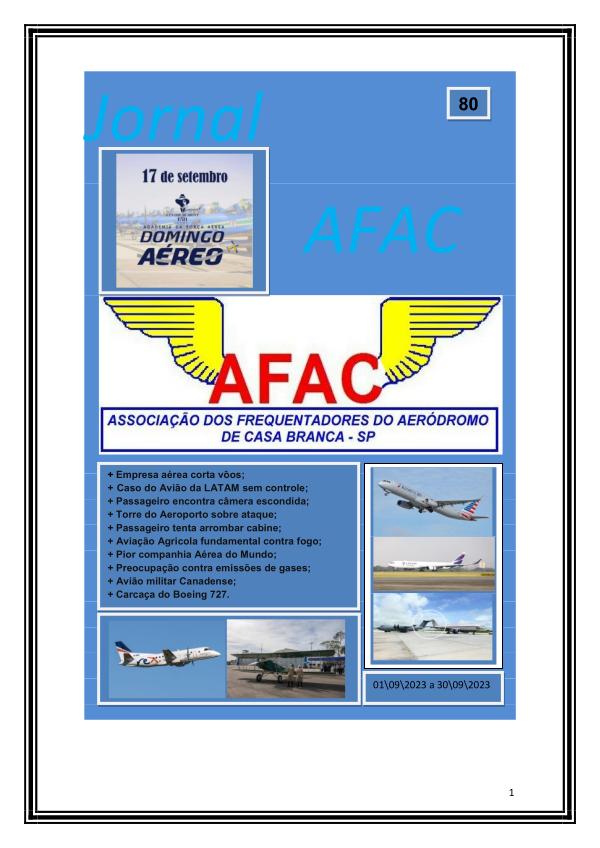 Edição 80 Jornal Digital da AFAC Aviação Edição 80