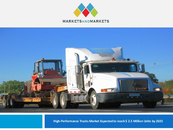 Automotive Market Revenue, Trends, Growth, Technologies, CAGR High-Performance Trucks Market
