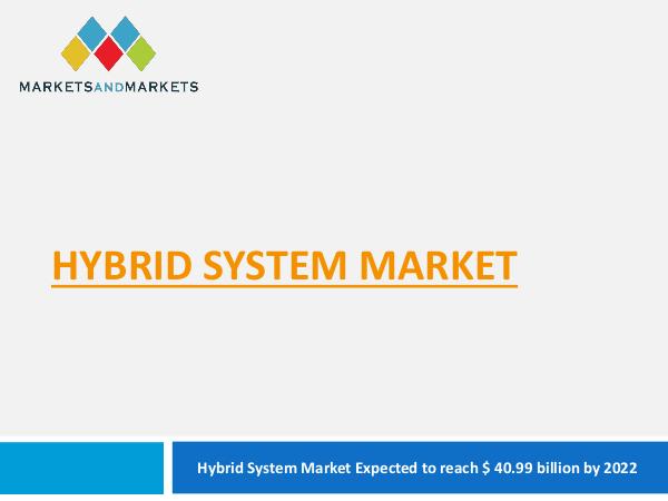 Automotive Market Revenue, Trends, Growth, Technologies, CAGR Hybrid System Market